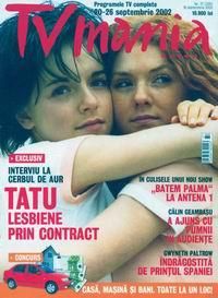 Biografie t.A.T.u. - t.A.T.u. cover TVmania din Romania 2002 sau pe - Biografie t.A.T.u.