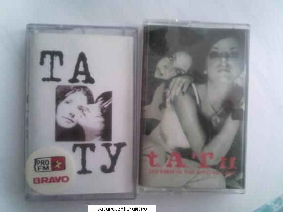 Casete si CD-uri - Eu din pacate n-am gasit decat doua casete. Si - Lucrurile noastre cu t.A.T.u.!