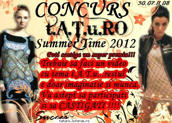 Concurs tATuRo2012 Summer Time - Ne-ma gandit sa facem inca un concurs de data - Concursuri