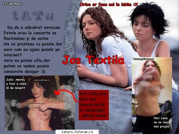 tATuRo Magazine Nr.2 Ianuarie 2011 - Articol tATu Jos Textila(nu ma - Revista tATu RO(mania) Magazine