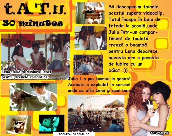 tATuRo Magazine Nr.2 Ianuarie 2011 - Articol tATu 30 minutes Videoclip - Revista tATu RO(mania) Magazine